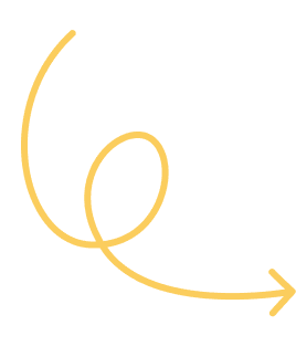 En gul dekorativ pil 